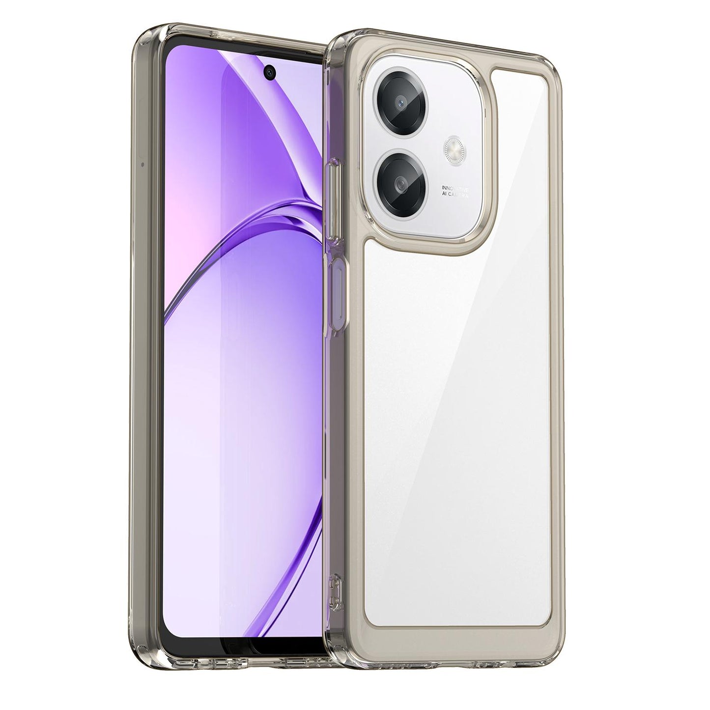 OPPO A40 Acrylic Hybrid TPU Protective Phone Case, Colourful Series Shockproof Cover