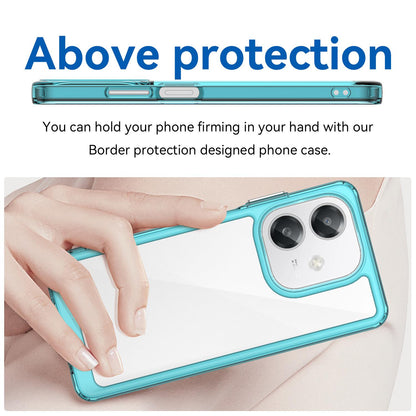 OPPO A40m Acrylic Hybrid TPU Protective Phone Case, Colourful Series Shockproof Cover