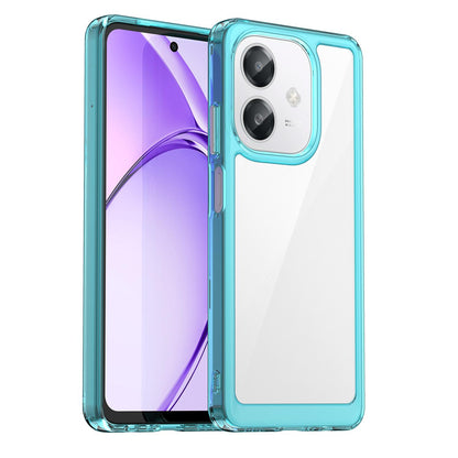 OPPO A40 Acrylic Hybrid TPU Protective Phone Case, Colourful Series Shockproof Cover