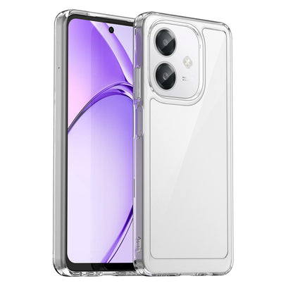 OPPO A3 4G Acrylic Hybrid TPU Protective Phone Case, Colourful Series Shockproof Cover