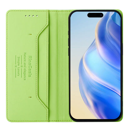 Apple iPhone 7 Plus Dual-Folded Magnetic Suction RFID Blocking PU Leather Wallet Phone Case with Card Slots, Cash Pocket, Kickstand, Full Protective Flip Cover