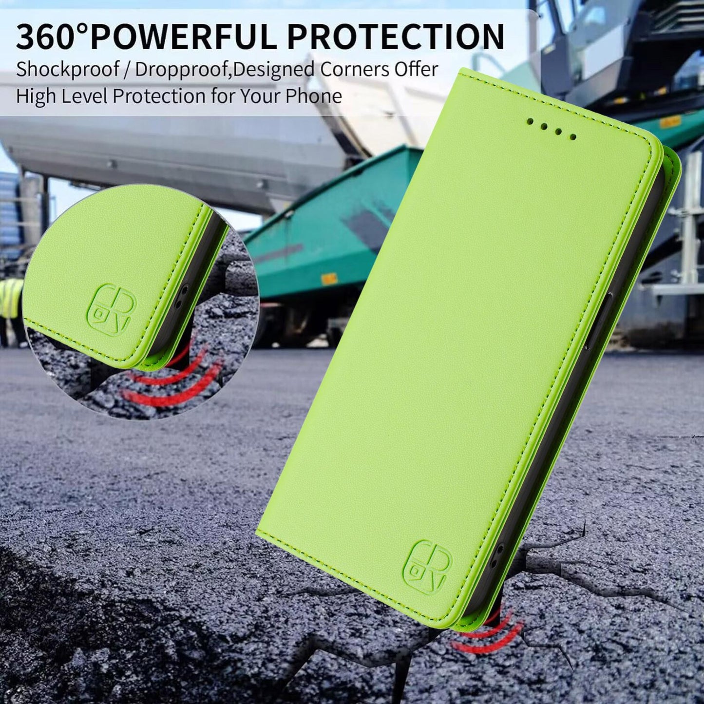 Samsung Galaxy S26 Edge 5G Dual-Folded Magnetic Suction RFID Blocking PU Leather Wallet Phone Case with Card Slots, Cash Pocket, Kickstand, Full Protective Flip Cover