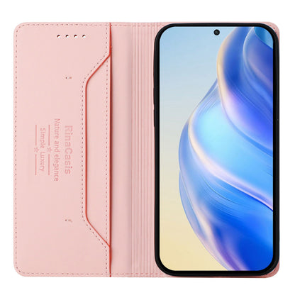 Samsung Galaxy A72 4G Dual-Folded Magnetic Suction RFID Blocking PU Leather Wallet Phone Case with Card Slots, Cash Pocket, Kickstand, Full Protective Flip Cover