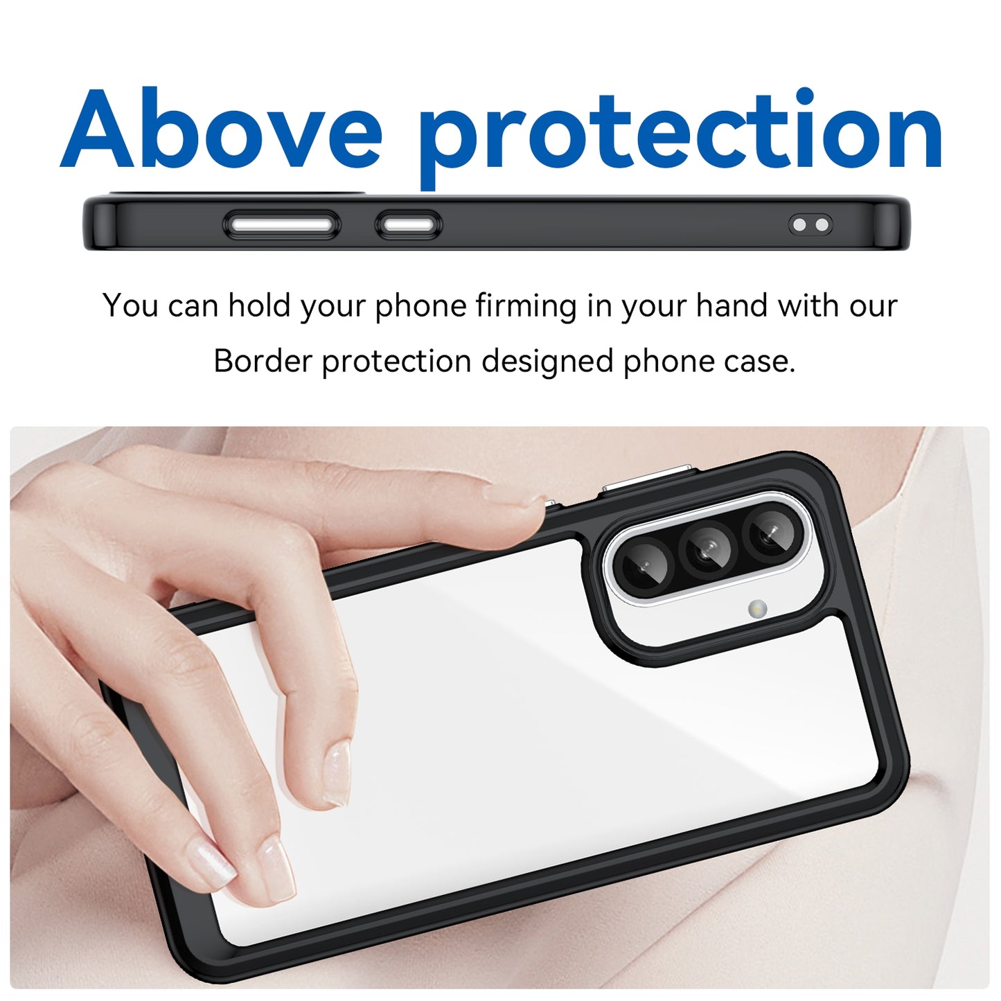 Samsung Galaxy A56 5G Acrylic Hybrid TPU Protective Phone Case, Colourful Series Shockproof Cover