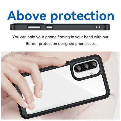 Samsung Galaxy A56 5G Acrylic Hybrid TPU Protective Phone Case, Colourful Series Shockproof Cover