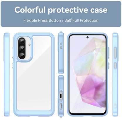 Samsung Galaxy A56 5G Acrylic Hybrid TPU Protective Phone Case, Colourful Series Shockproof Cover
