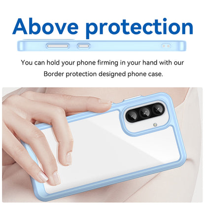 Samsung Galaxy A56 5G Acrylic Hybrid TPU Protective Phone Case, Colourful Series Shockproof Cover