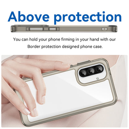 Samsung Galaxy A56 5G Acrylic Hybrid TPU Protective Phone Case, Colourful Series Shockproof Cover