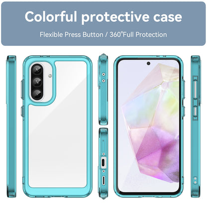 Samsung Galaxy A56 5G Acrylic Hybrid TPU Protective Phone Case, Colourful Series Shockproof Cover