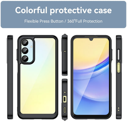 Samsung Galaxy A26 5G Acrylic Hybrid TPU Protective Phone Case, Colourful Series Shockproof Cover