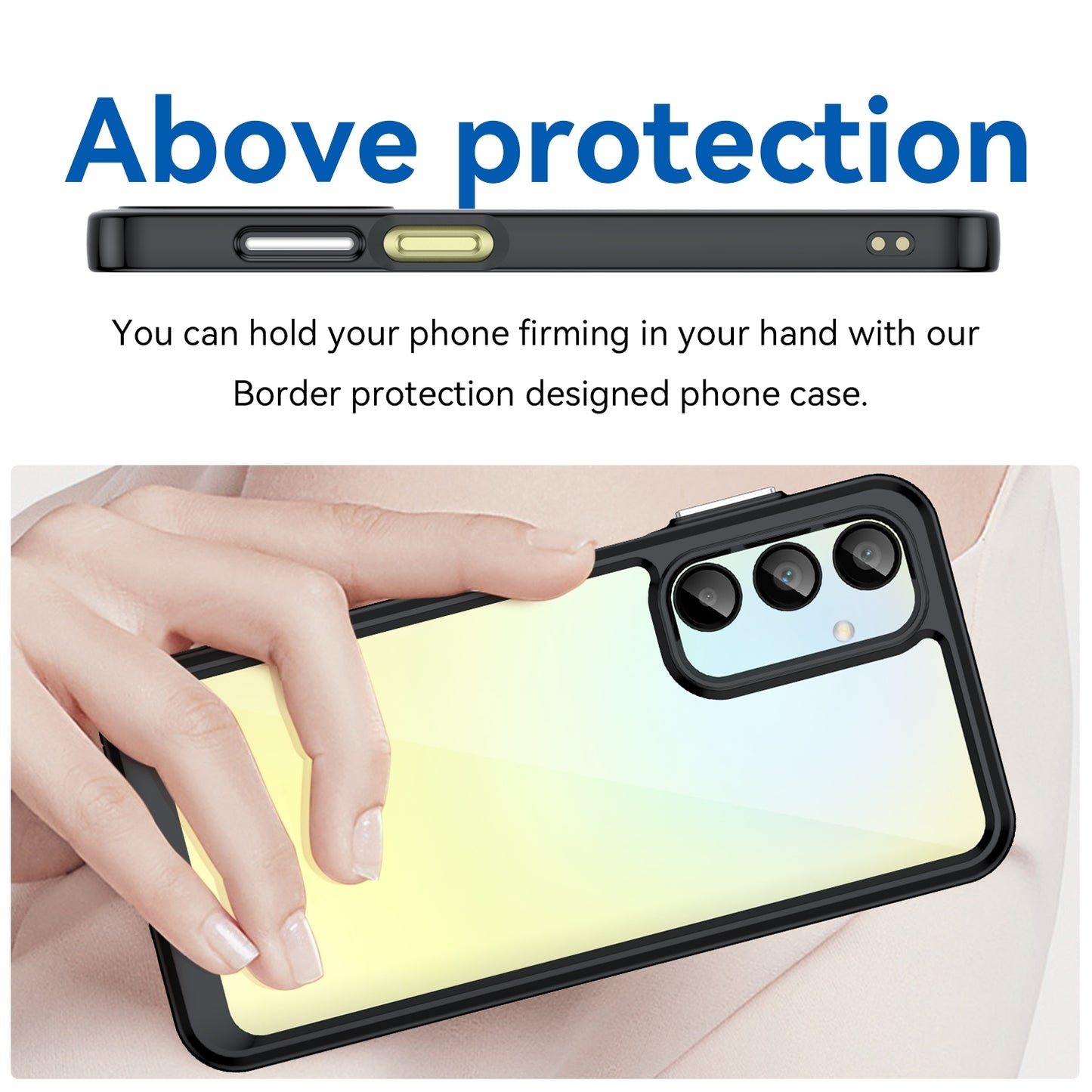 Samsung Galaxy A26 5G Acrylic Hybrid TPU Protective Phone Case, Colourful Series Shockproof Cover