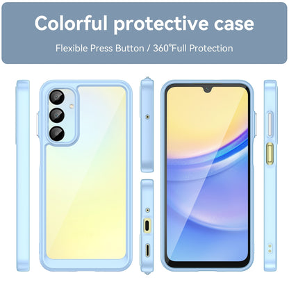 Samsung Galaxy A26 5G Acrylic Hybrid TPU Protective Phone Case, Colourful Series Shockproof Cover