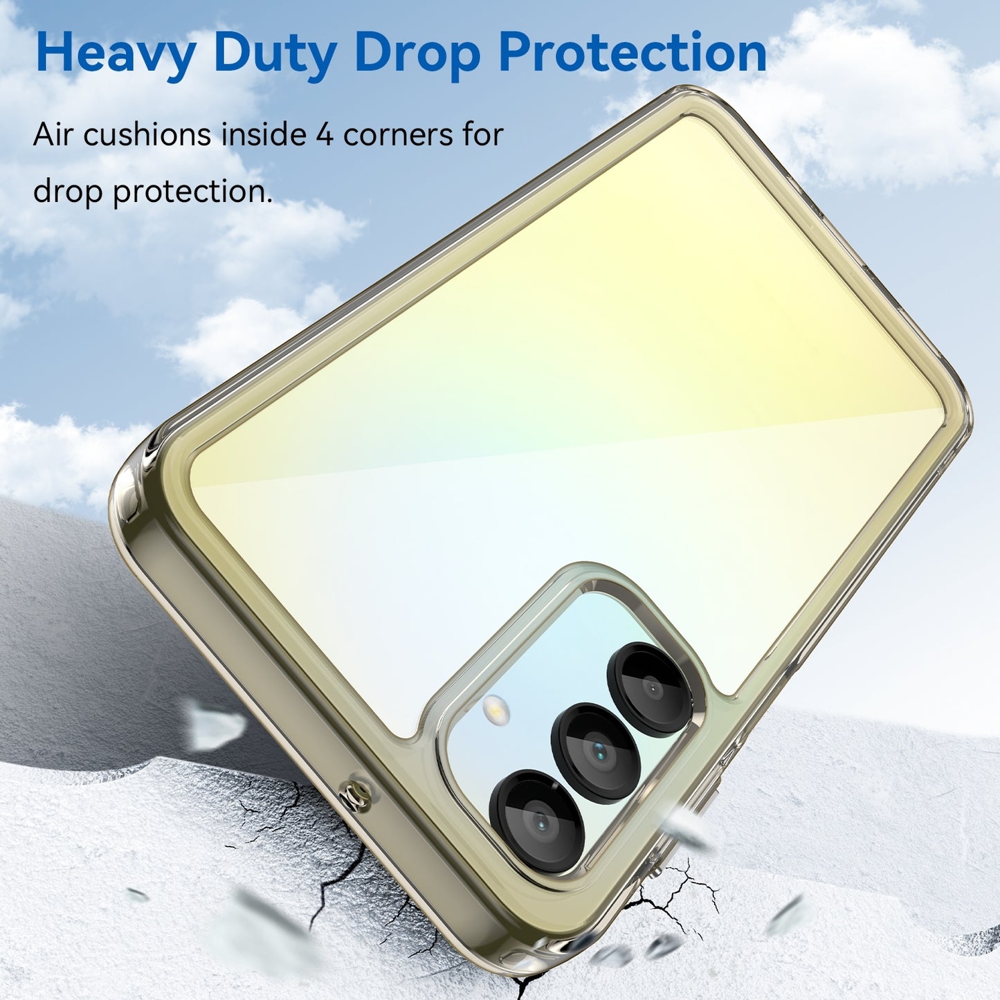 Samsung Galaxy A26 5G Acrylic Hybrid TPU Protective Phone Case, Colourful Series Shockproof Cover