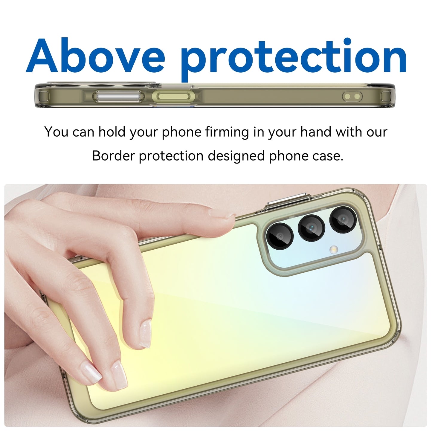 Samsung Galaxy A26 5G Acrylic Hybrid TPU Protective Phone Case, Colourful Series Shockproof Cover