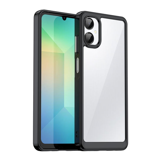 Samsung Galaxy A06 5G Acrylic Hybrid TPU Protective Phone Case, Colourful Series Shockproof Cover