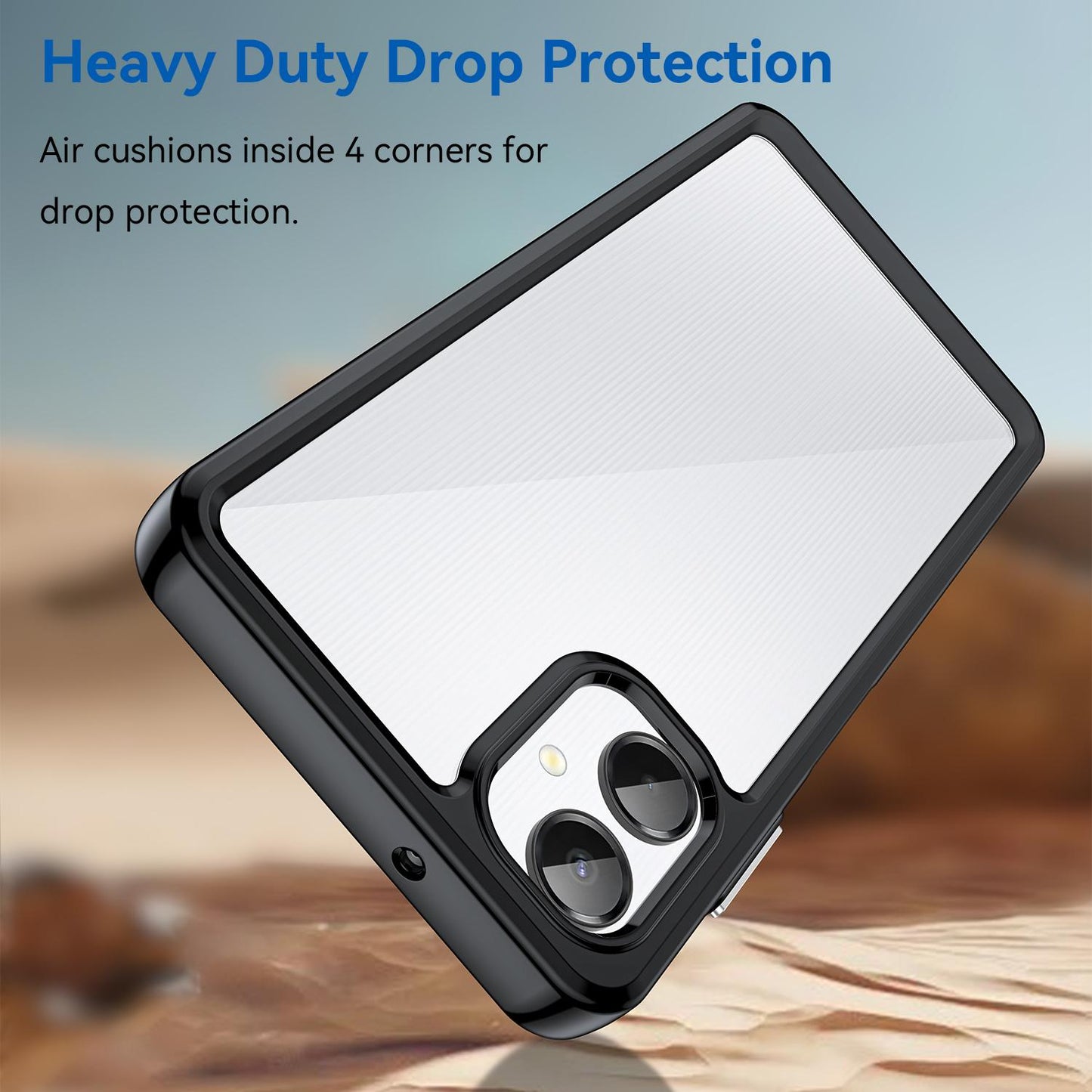 Samsung Galaxy A06 5G Acrylic Hybrid TPU Protective Phone Case, Colourful Series Shockproof Cover