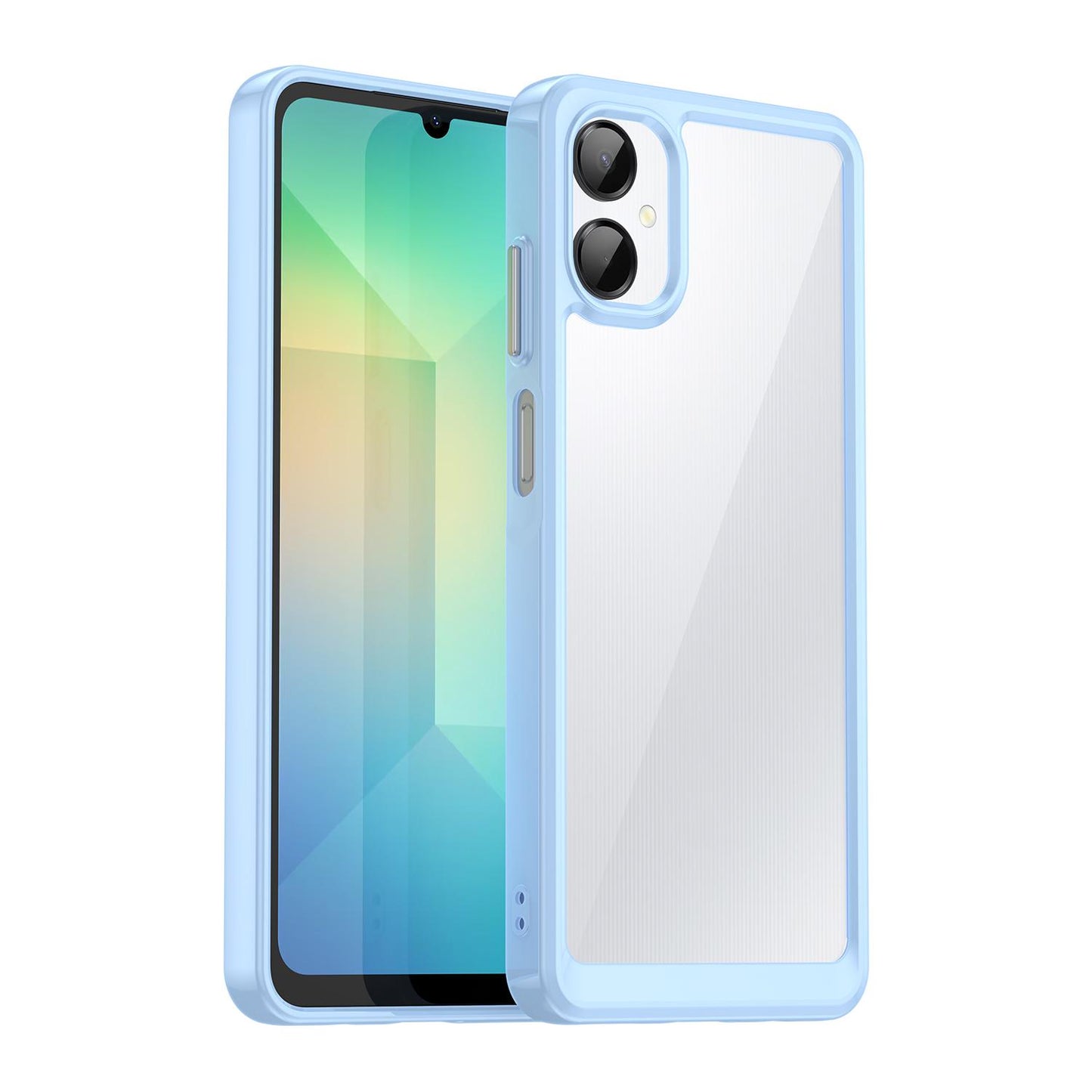 Samsung Galaxy A06 5G Acrylic Hybrid TPU Protective Phone Case, Colourful Series Shockproof Cover