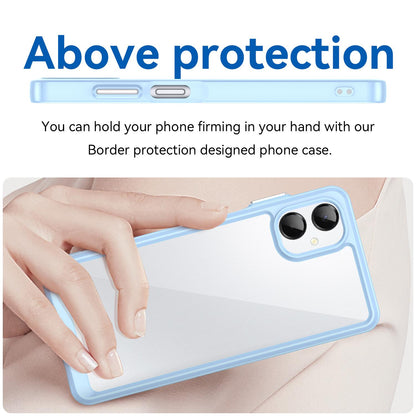 Samsung Galaxy A06 5G Acrylic Hybrid TPU Protective Phone Case, Colourful Series Shockproof Cover