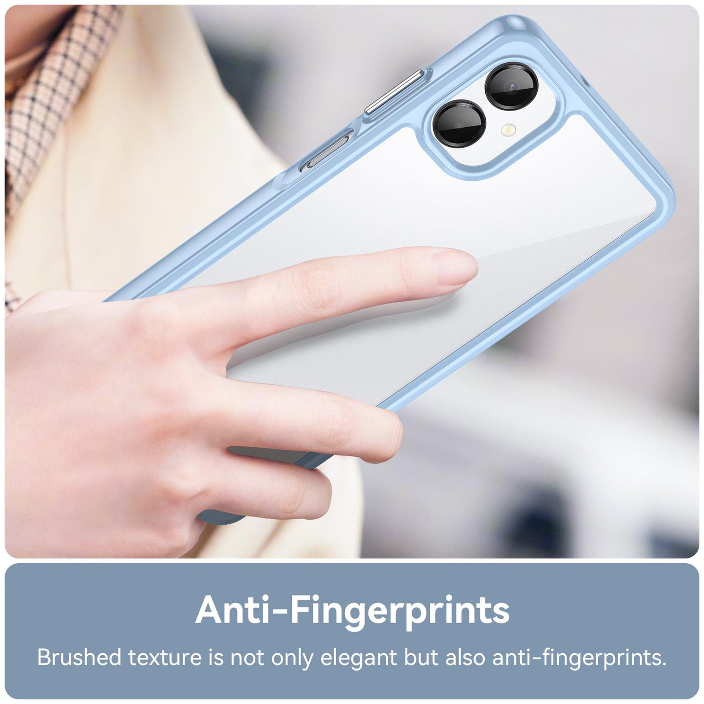 Samsung Galaxy A06 5G Acrylic Hybrid TPU Protective Phone Case, Colourful Series Shockproof Cover