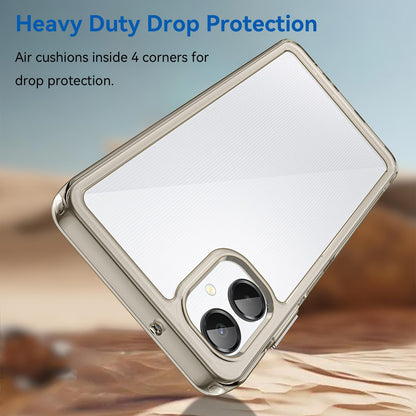 Samsung Galaxy A06 5G Acrylic Hybrid TPU Protective Phone Case, Colourful Series Shockproof Cover