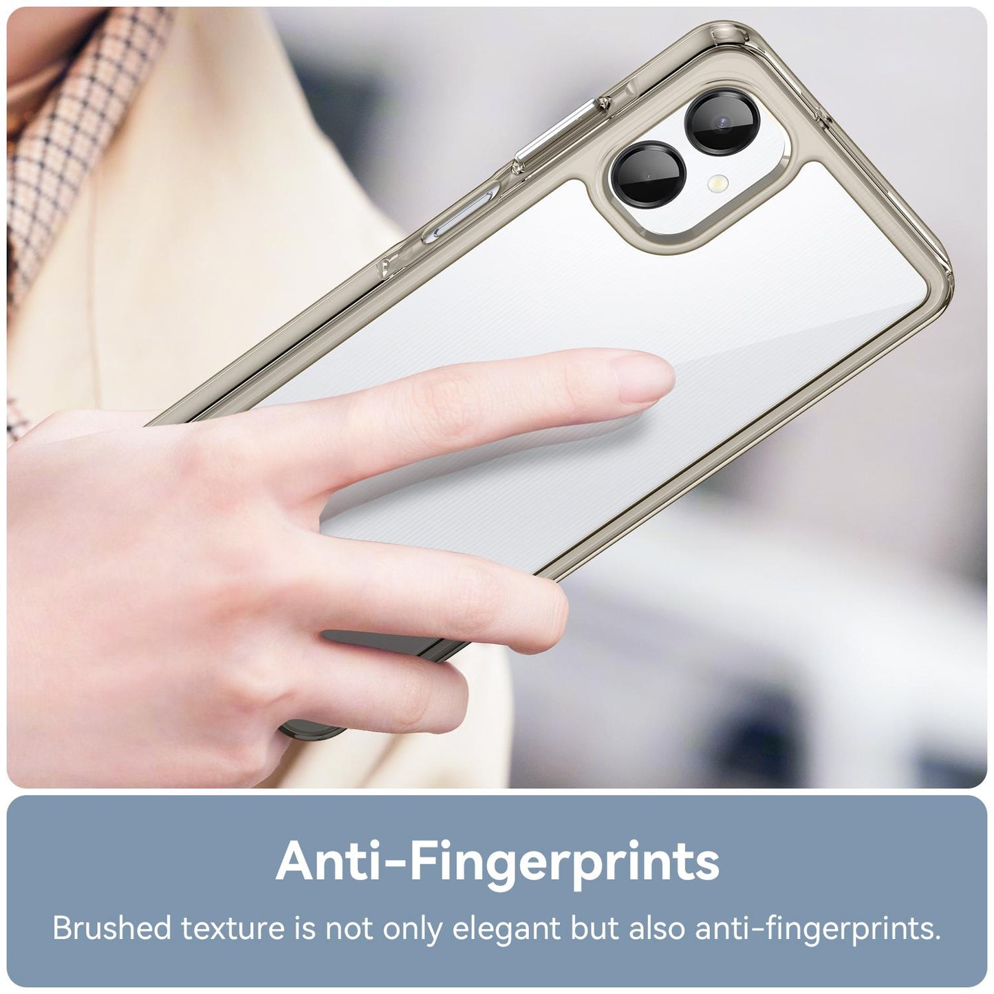 Samsung Galaxy A06 5G Acrylic Hybrid TPU Protective Phone Case, Colourful Series Shockproof Cover