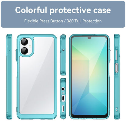 Samsung Galaxy A06 5G Acrylic Hybrid TPU Protective Phone Case, Colourful Series Shockproof Cover