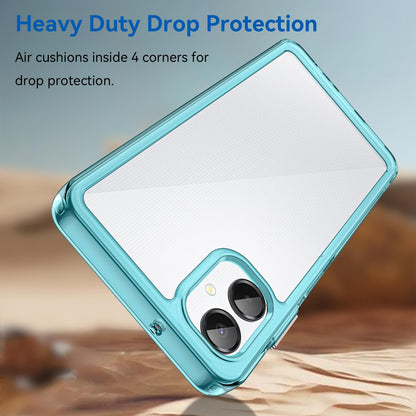 Samsung Galaxy A06 5G Acrylic Hybrid TPU Protective Phone Case, Colourful Series Shockproof Cover