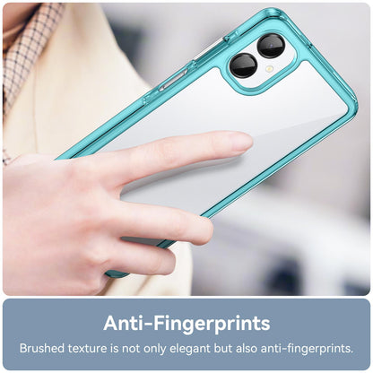 Samsung Galaxy A06 5G Acrylic Hybrid TPU Protective Phone Case, Colourful Series Shockproof Cover