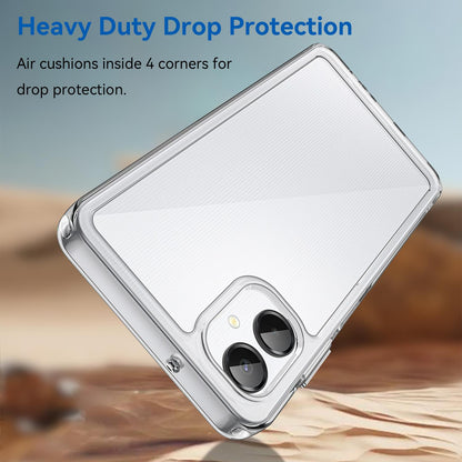 Samsung Galaxy A06 5G Acrylic Hybrid TPU Protective Phone Case, Colourful Series Shockproof Cover