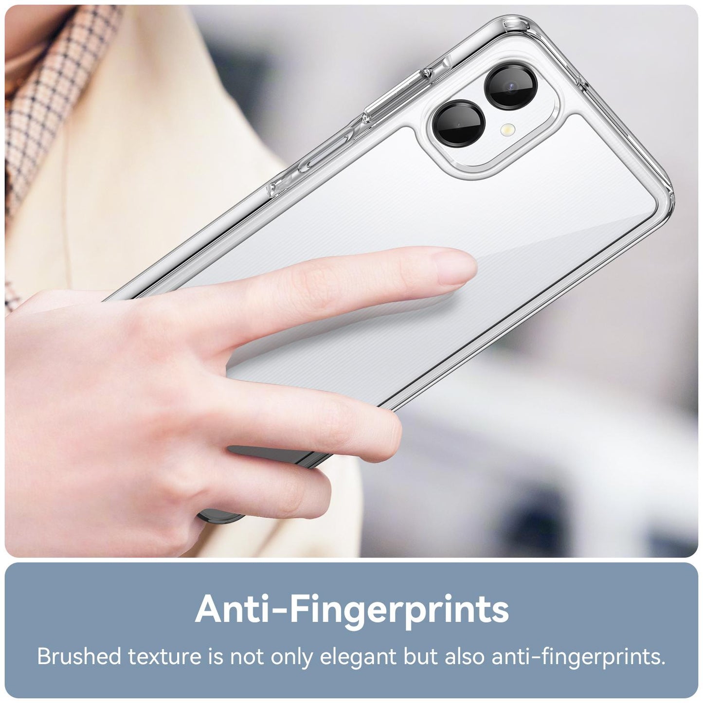 Samsung Galaxy A06 5G Acrylic Hybrid TPU Protective Phone Case, Colourful Series Shockproof Cover