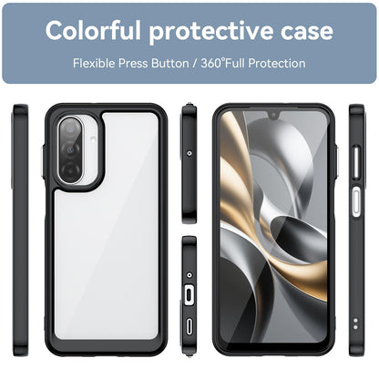 Samsung Galaxy A17 5G Acrylic Hybrid TPU Protective Phone Case, Colourful Series Shockproof Cover