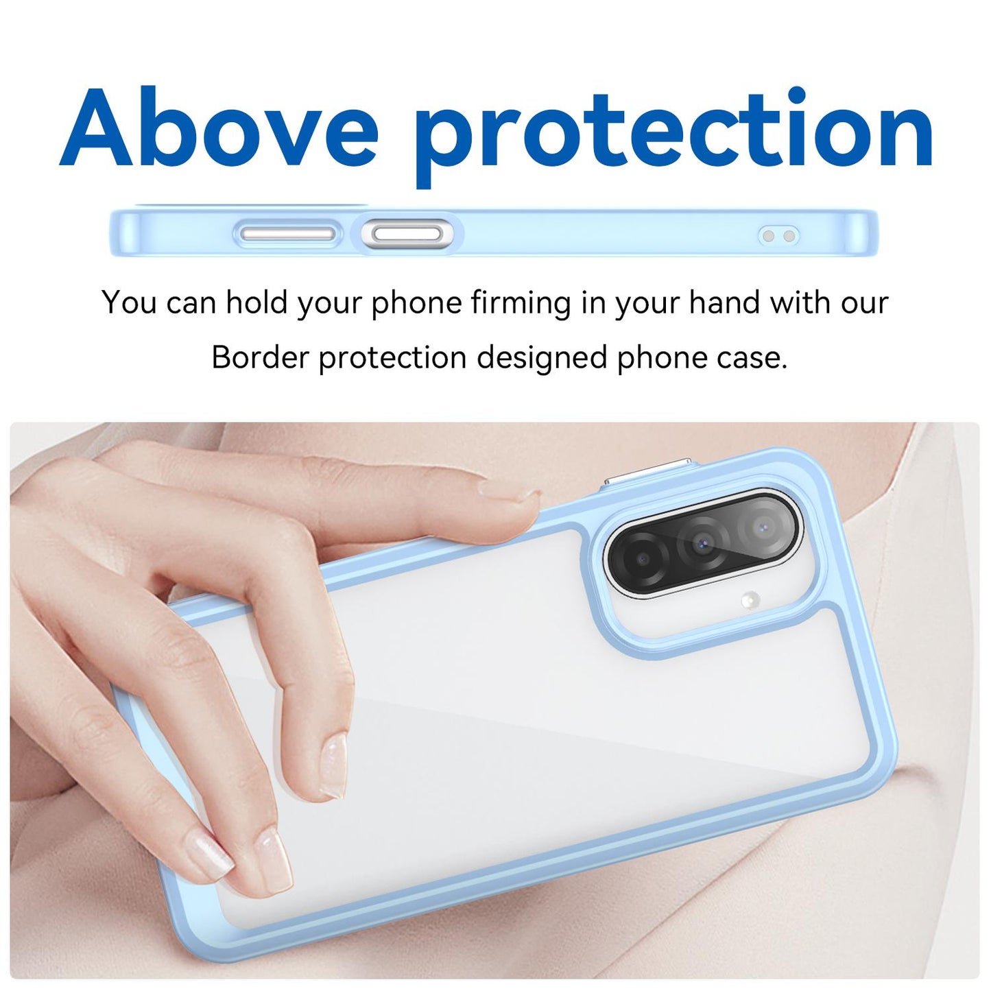 Samsung Galaxy A17 5G Acrylic Hybrid TPU Protective Phone Case, Colourful Series Shockproof Cover