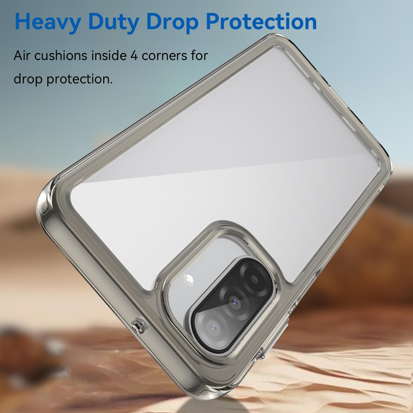 Samsung Galaxy A17 5G Acrylic Hybrid TPU Protective Phone Case, Colourful Series Shockproof Cover