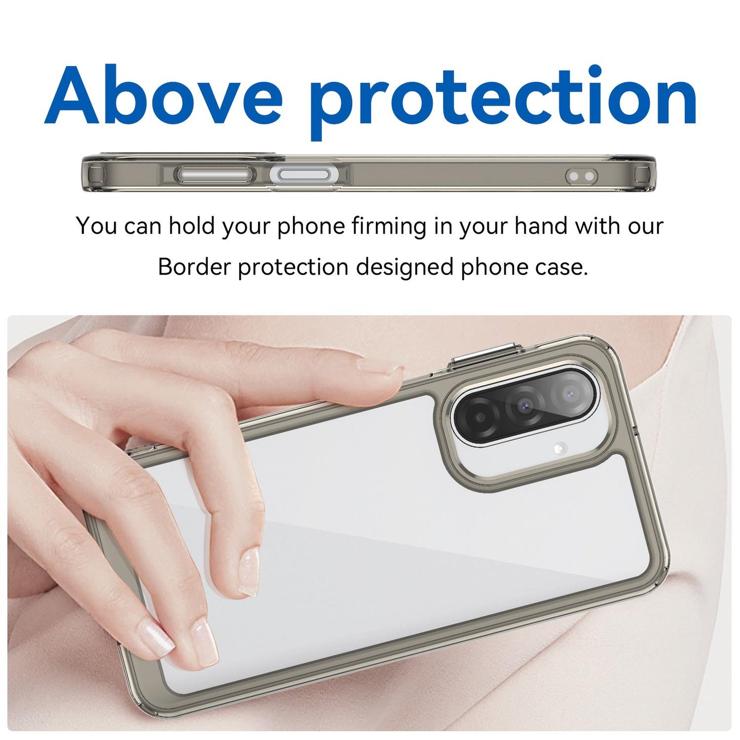 Samsung Galaxy A17 5G Acrylic Hybrid TPU Protective Phone Case, Colourful Series Shockproof Cover