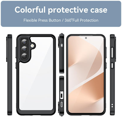 Samsung Galaxy A57 5G Acrylic Hybrid TPU Protective Phone Case, Colourful Series Shockproof Cover