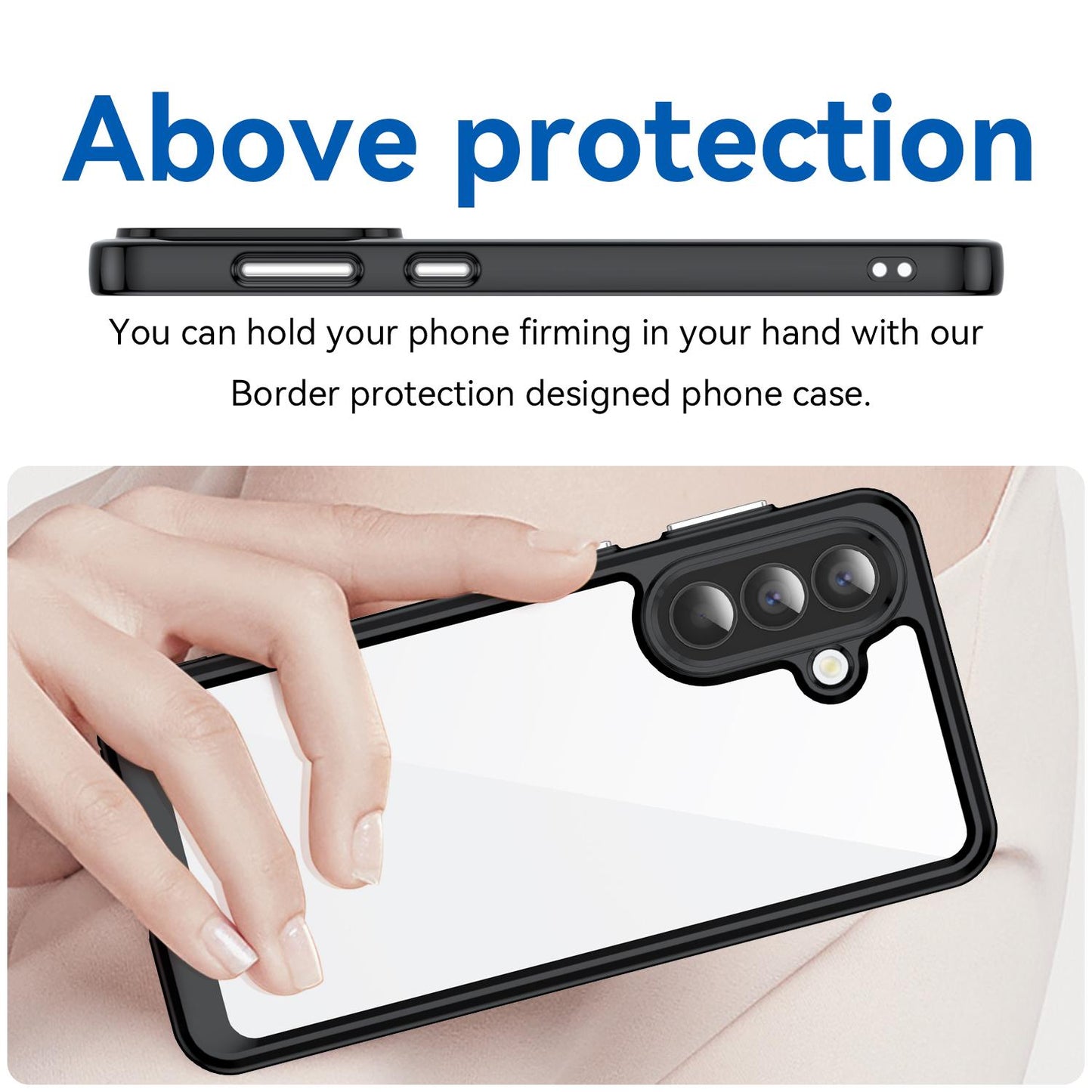 Samsung Galaxy A57 5G Acrylic Hybrid TPU Protective Phone Case, Colourful Series Shockproof Cover