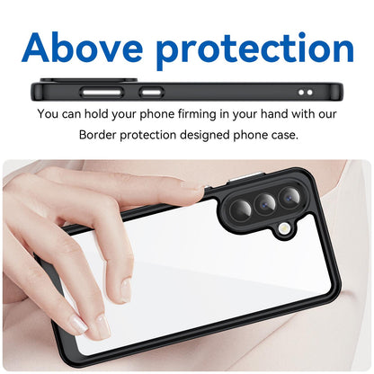 Samsung Galaxy A57 5G Acrylic Hybrid TPU Protective Phone Case, Colourful Series Shockproof Cover