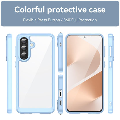 Samsung Galaxy A57 5G Acrylic Hybrid TPU Protective Phone Case, Colourful Series Shockproof Cover