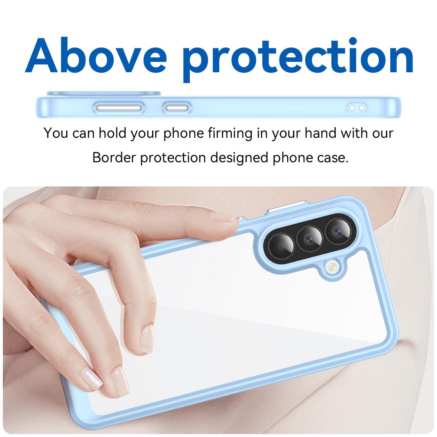Samsung Galaxy A57 5G Acrylic Hybrid TPU Protective Phone Case, Colourful Series Shockproof Cover
