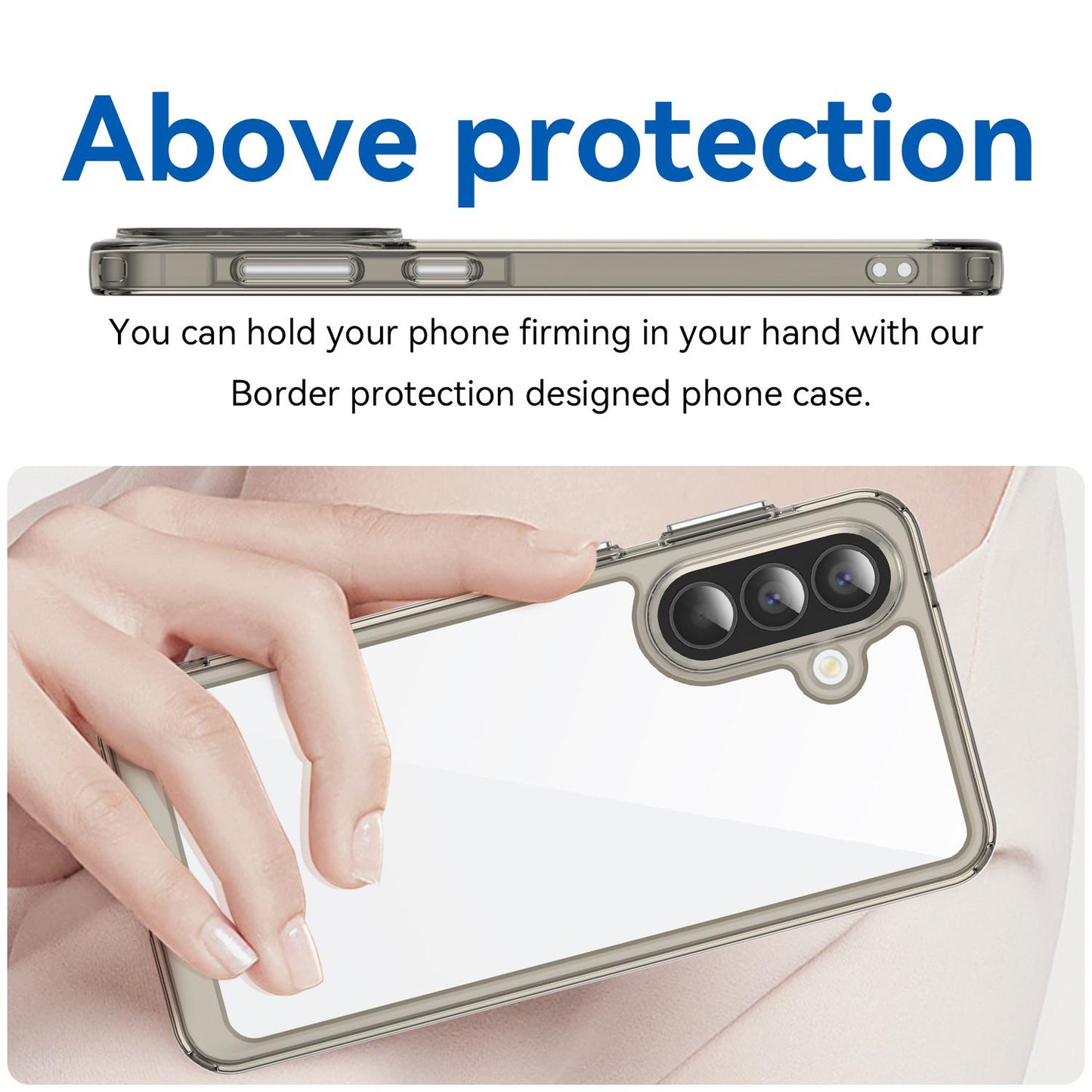 Samsung Galaxy A57 5G Acrylic Hybrid TPU Protective Phone Case, Colourful Series Shockproof Cover