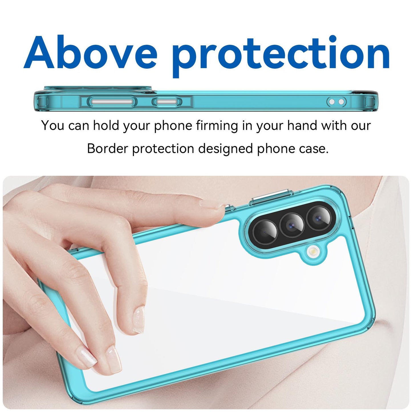 Samsung Galaxy A57 5G Acrylic Hybrid TPU Protective Phone Case, Colourful Series Shockproof Cover