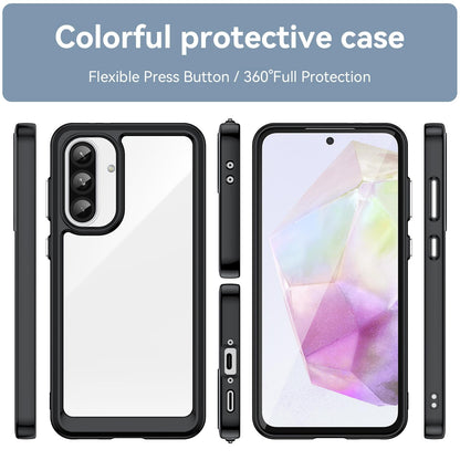 Samsung Galaxy A37 5G Acrylic Hybrid TPU Protective Phone Case, Colourful Series Shockproof Cover