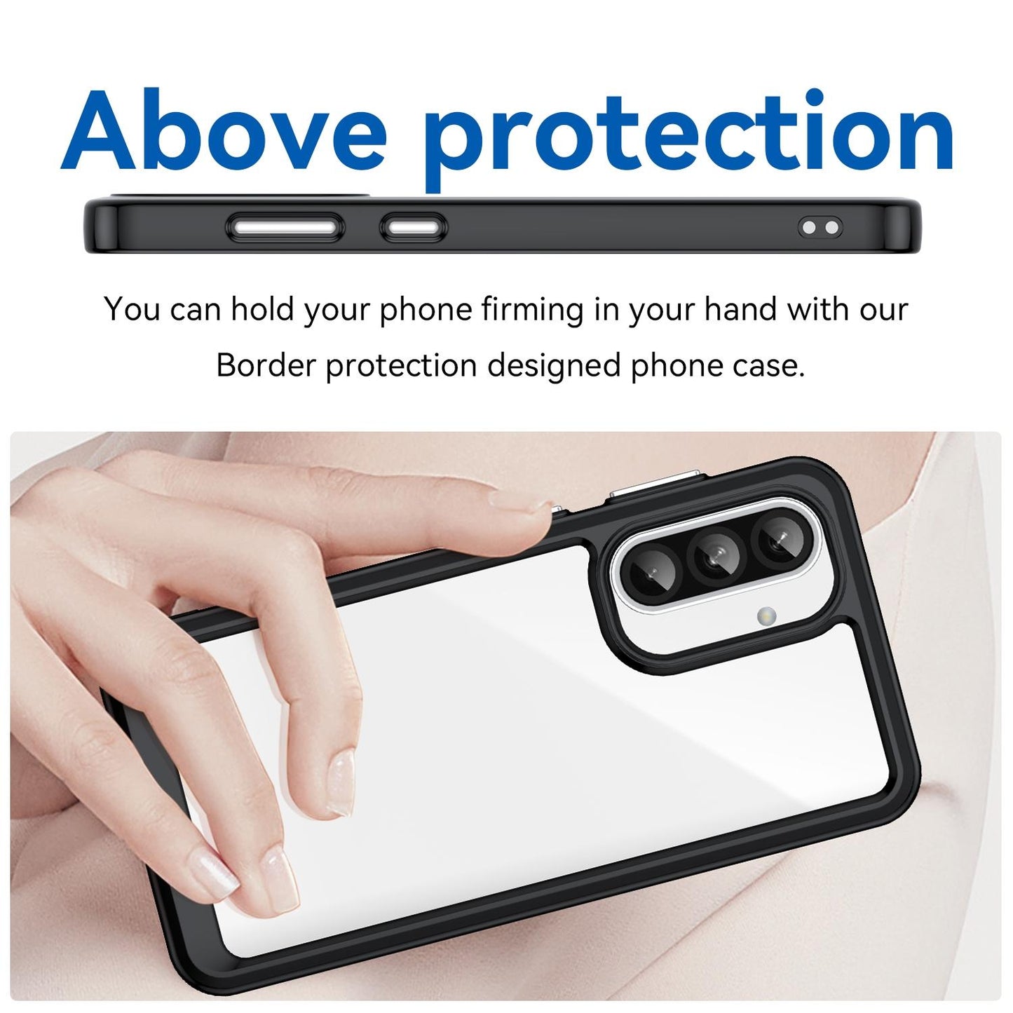 Samsung Galaxy A37 5G Acrylic Hybrid TPU Protective Phone Case, Colourful Series Shockproof Cover