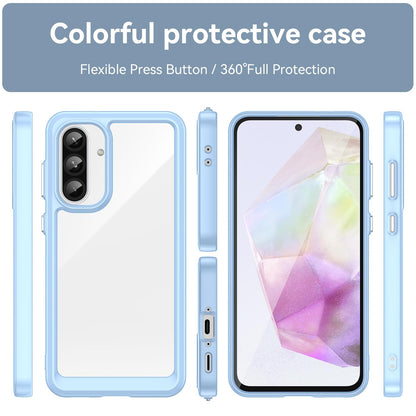 Samsung Galaxy A37 5G Acrylic Hybrid TPU Protective Phone Case, Colourful Series Shockproof Cover
