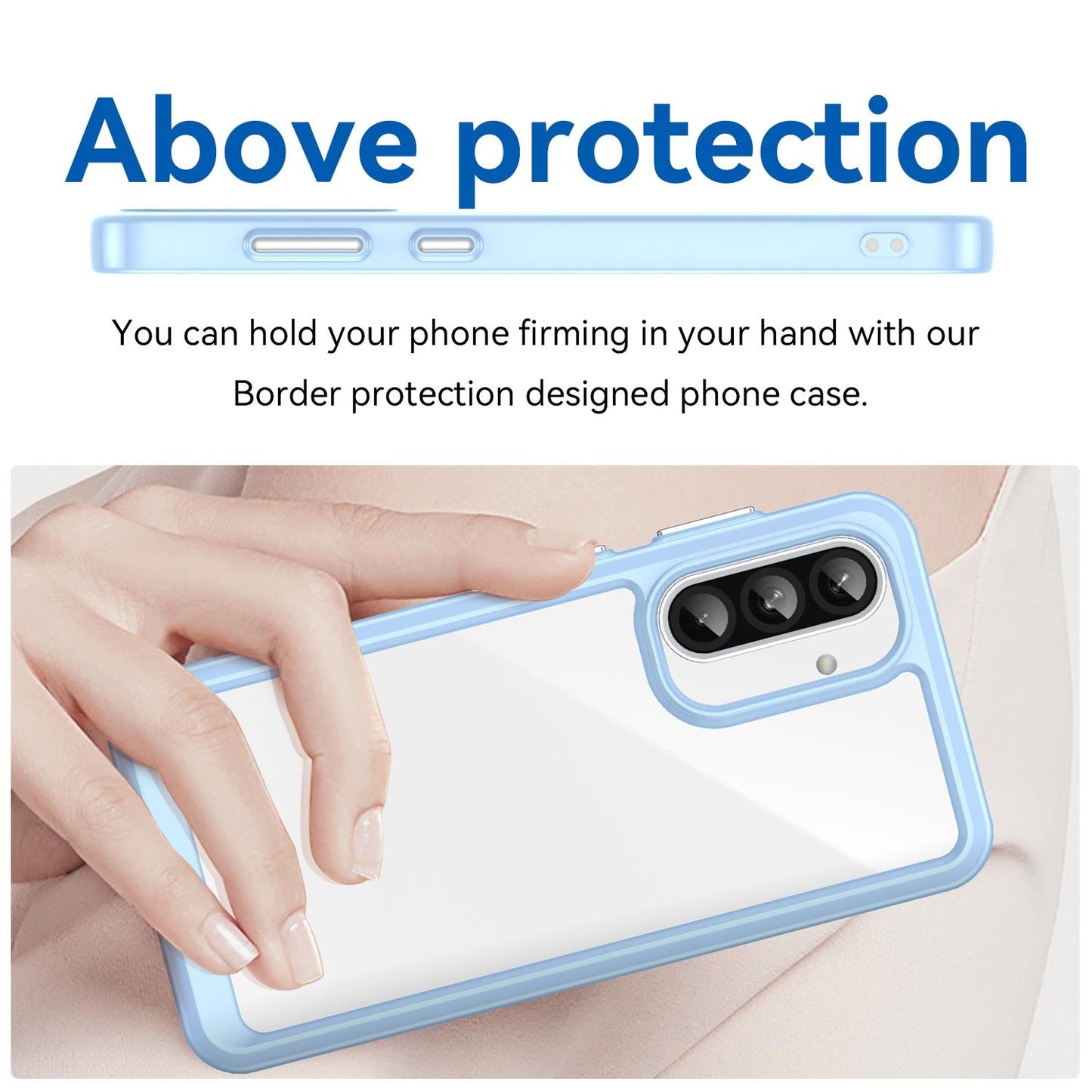 Samsung Galaxy A37 5G Acrylic Hybrid TPU Protective Phone Case, Colourful Series Shockproof Cover