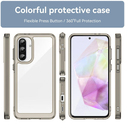 Samsung Galaxy A37 5G Acrylic Hybrid TPU Protective Phone Case, Colourful Series Shockproof Cover