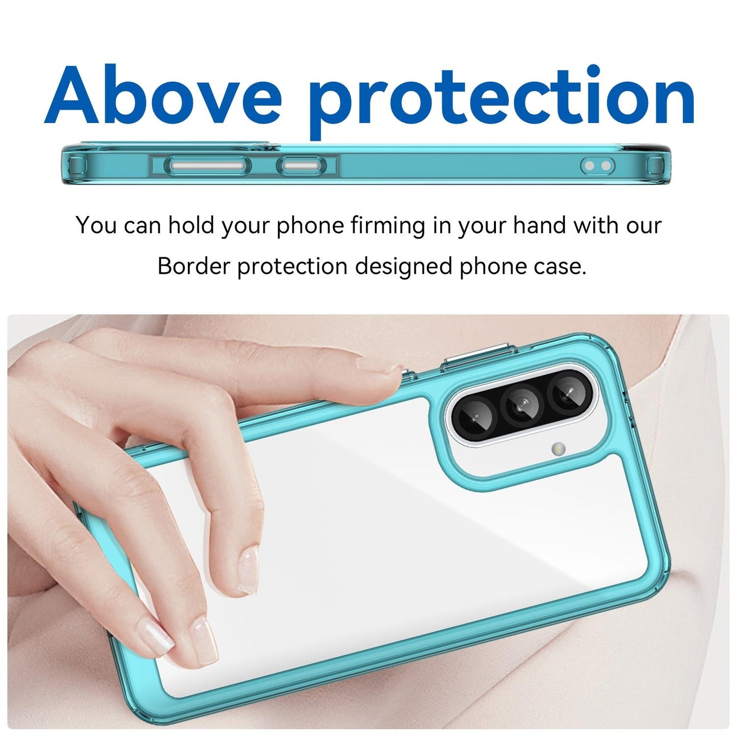 Samsung Galaxy A37 5G Acrylic Hybrid TPU Protective Phone Case, Colourful Series Shockproof Cover