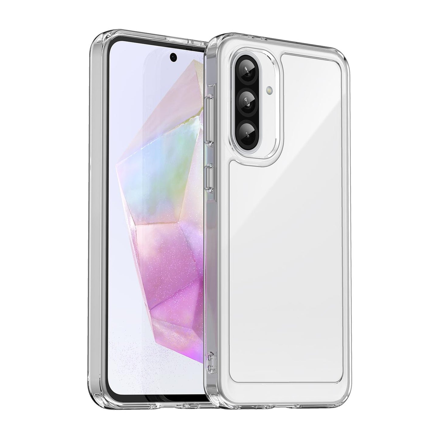 Samsung Galaxy A37 5G Acrylic Hybrid TPU Protective Phone Case, Colourful Series Shockproof Cover