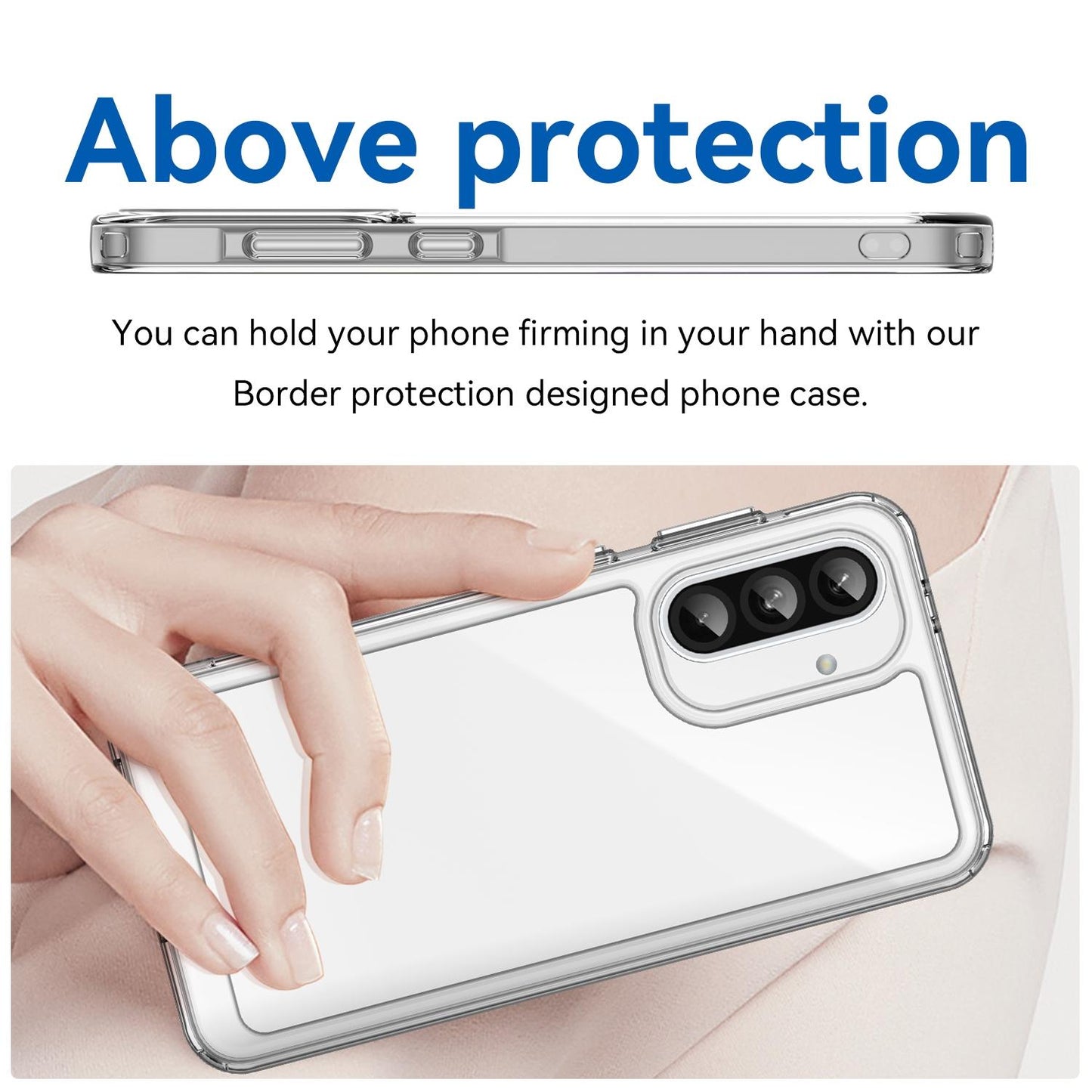 Samsung Galaxy A37 5G Acrylic Hybrid TPU Protective Phone Case, Colourful Series Shockproof Cover