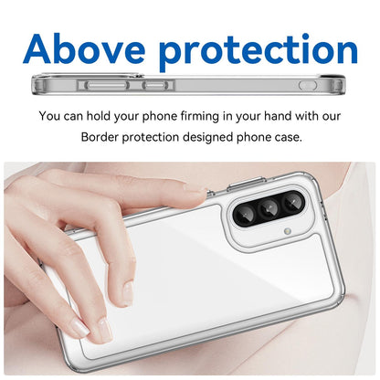 Samsung Galaxy A37 5G Acrylic Hybrid TPU Protective Phone Case, Colourful Series Shockproof Cover